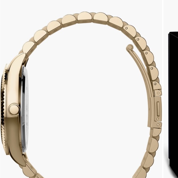 Timex x Jacquie Aiche evil eye Gold Watch with Eye Motif - Picture 3 of 12